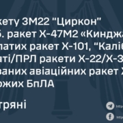 У небі над Україною збили майже 150 повітряних цілей