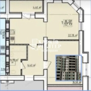 2-кімнатна квартира, Гагарина (нач.),                                            
                            ЖК Левада, участок 2