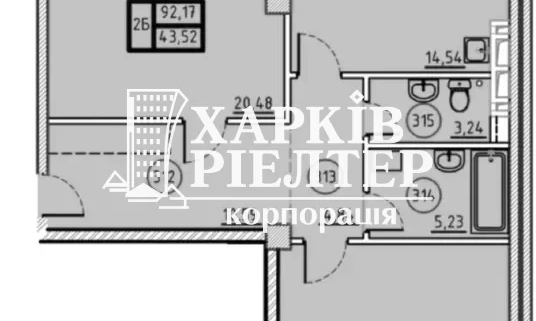 2-кімнатна квартира, П.Поле, ЖК Дипломат