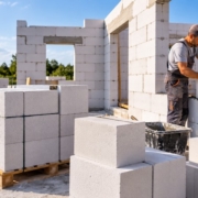 Будівництво стін приватного будинку з газобетонних блоків